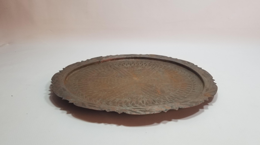 OSMANLI DÖNEMİ TAMAMI İŞLEMELİ BOSNA KAHVE TEPSİSİ