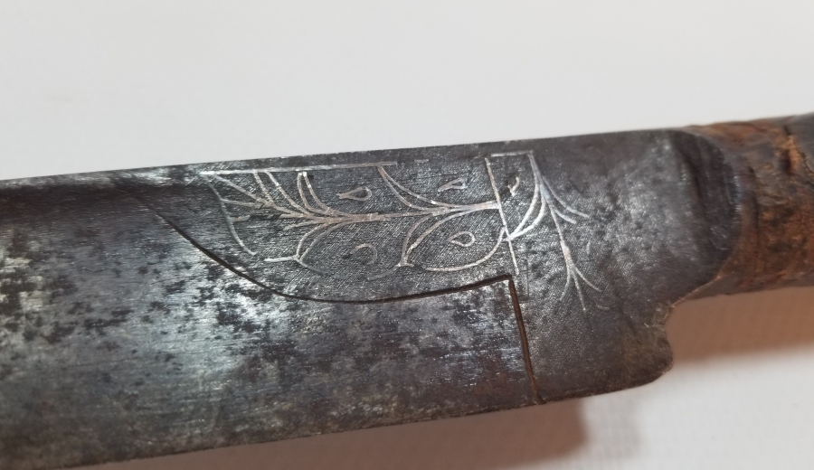 OSMANLI DÖNEMİ GÜMÜŞ ÇAKMA İŞÇİLİKLİ NADİR KEMANKEŞ KILICI - YATAĞANI