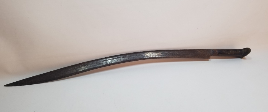 OSMANLI DÖNEMİ GÜMÜŞ ÇAKMA İŞÇİLİKLİ NADİR KEMANKEŞ KILICI - YATAĞANI