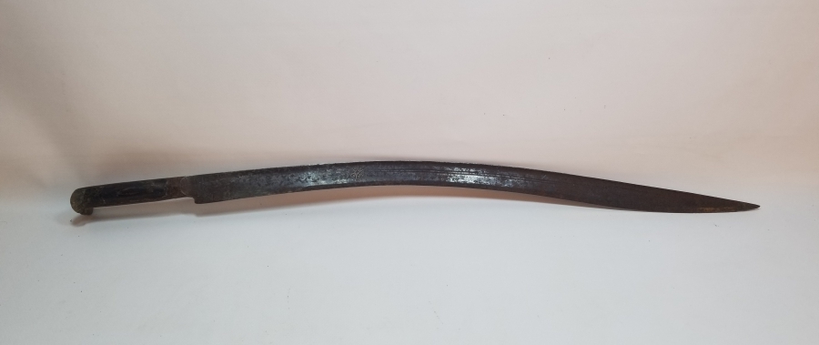 OSMANLI DÖNEMİ GÜMÜŞ ÇAKMA İŞÇİLİKLİ NADİR KEMANKEŞ KILICI - YATAĞANI