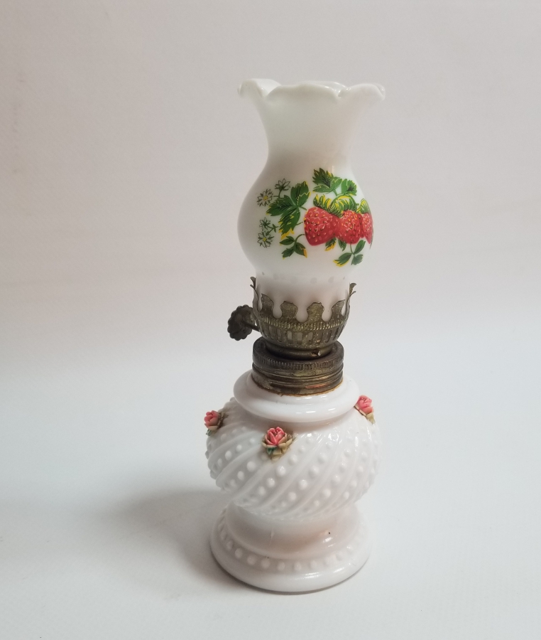 ANTİKA OPALİN GAZ LAMBASI