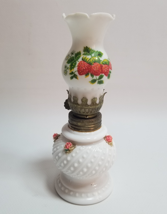 ANTİKA OPALİN GAZ LAMBASI