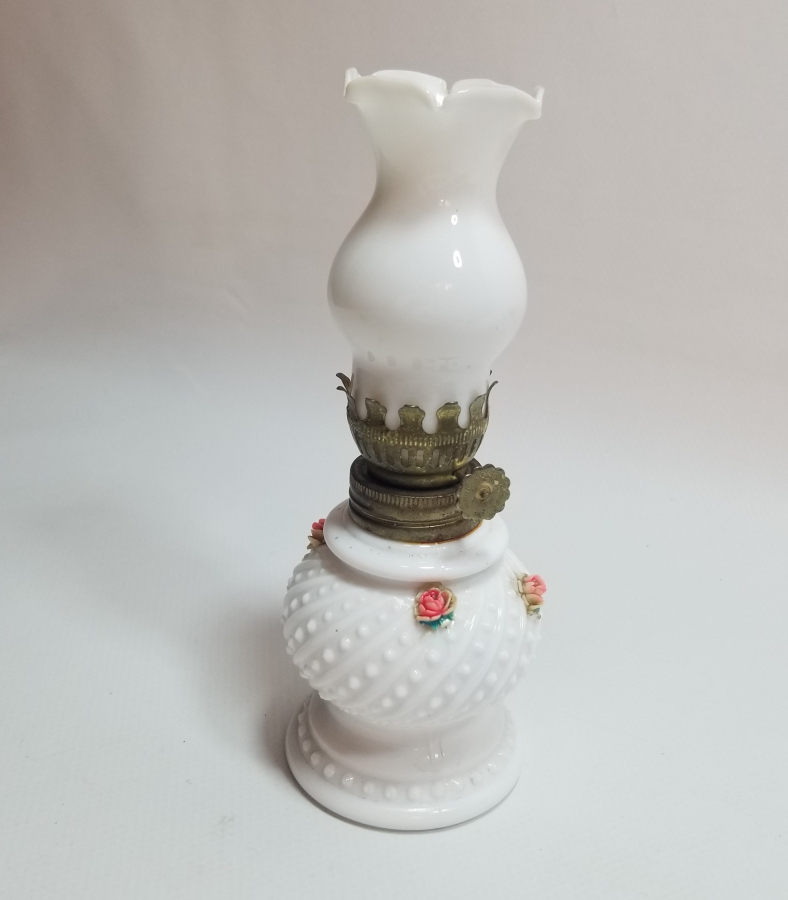 ANTİKA OPALİN GAZ LAMBASI