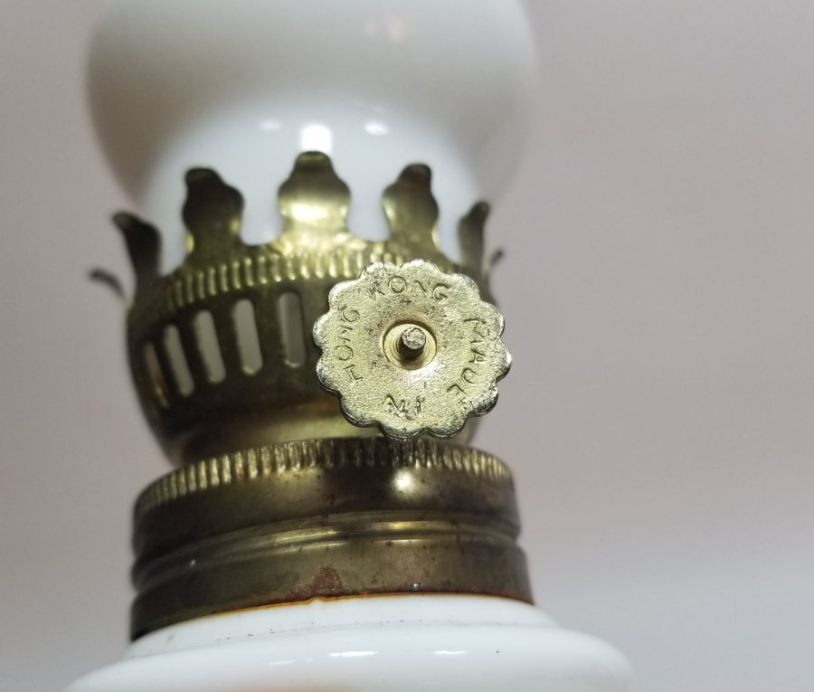 ANTİKA OPALİN GAZ LAMBASI