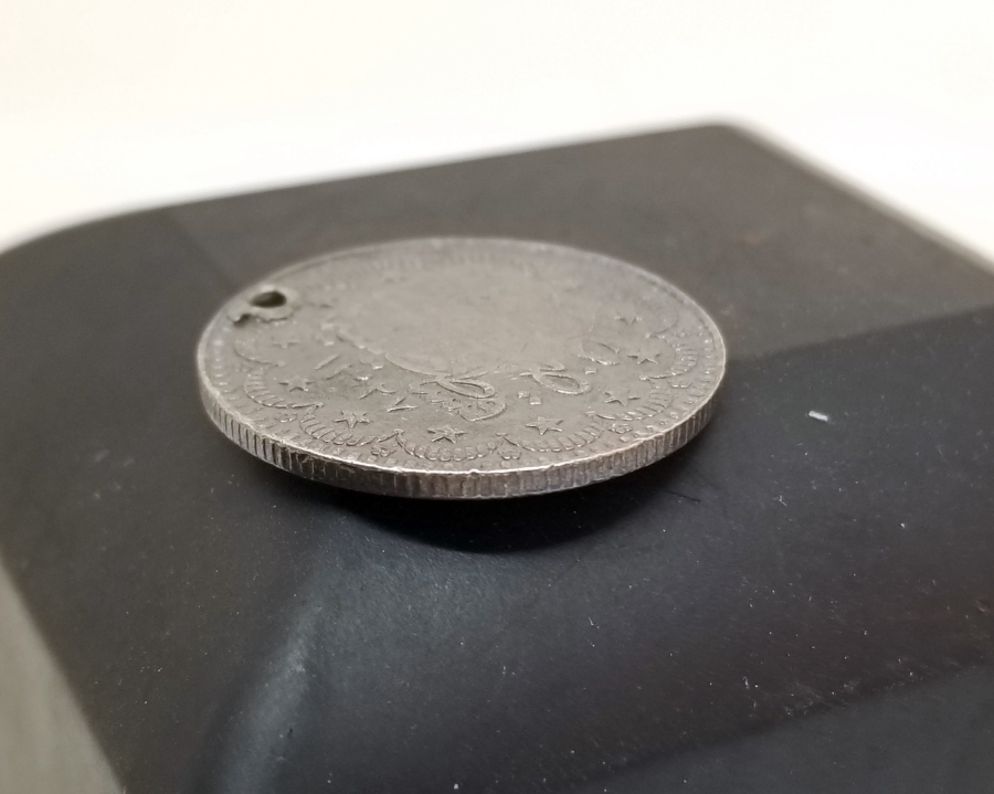 ÜZERİ TILSIMLI ÇOK NADİR GÜMÜŞ BEREKET PARASI