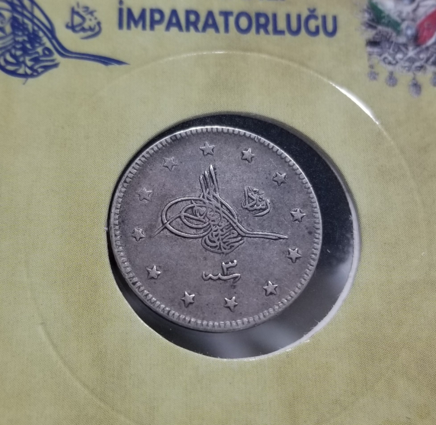 SULTAN MEHMET REŞAT HAN DÖNEMİ GÜMÜŞ 2 KURUŞ MECİDİYE