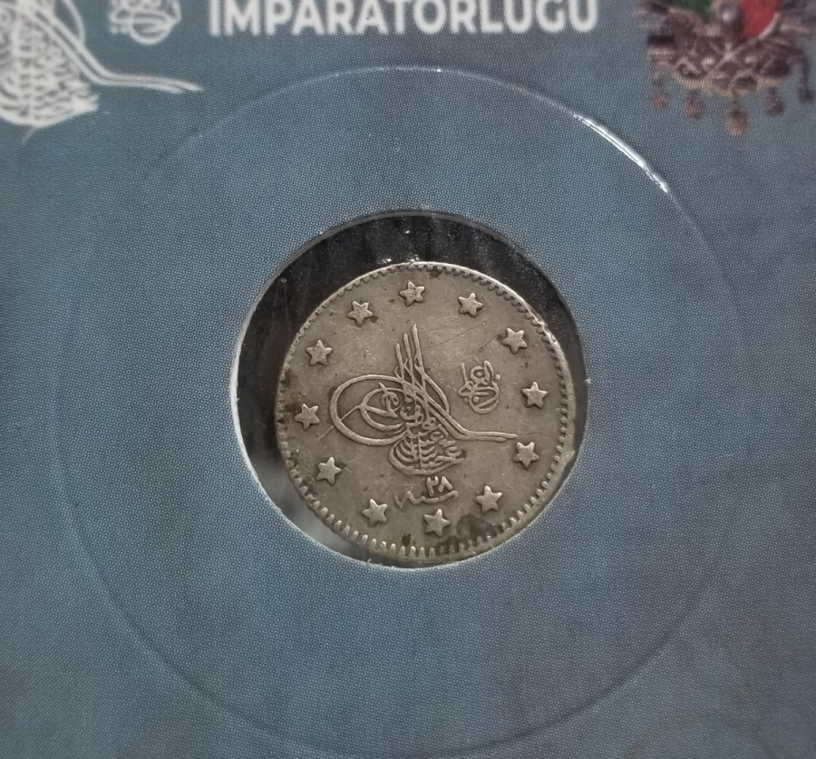 SULTAN ABDÜLHAMİD DÖNEMİ GÜMÜŞ 1 KURUŞ MECİDİYE
