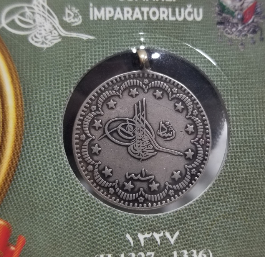 SULTAN MEHMET REŞAD DÖNEMİ GÜMÜŞ 5 KURUŞ MECİDİYE