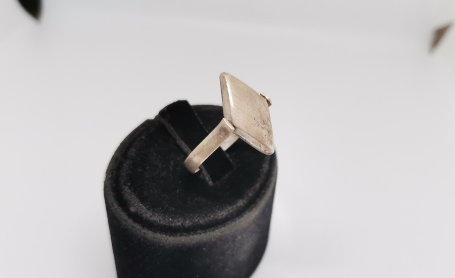 ÜZERİ EBCED HESAPLI ÖZEL YAPIM ANTİKA GÜMÜŞ TILSIM YÜZÜK