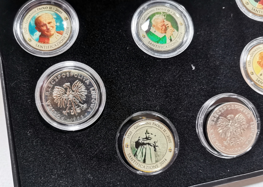 PAPA 2. GIOVANNI PAOLO GÖRSELLİ GÜMÜŞ KAPLAMA HATIRA PARA SETİ