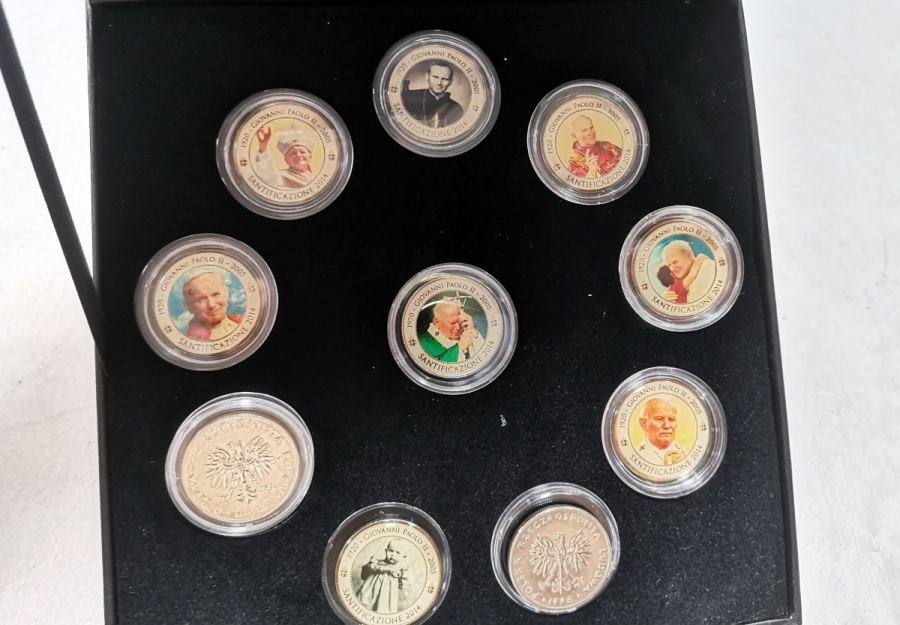 PAPA 2. GIOVANNI PAOLO GÖRSELLİ GÜMÜŞ KAPLAMA HATIRA PARA SETİ