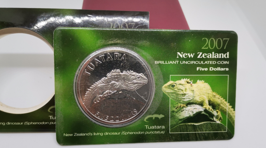 2007 YENİ ZELANDA HATIRA 5 DOLAR