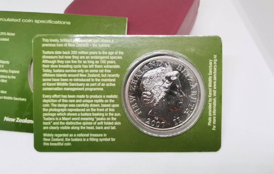 2007 YENİ ZELANDA HATIRA 5 DOLAR