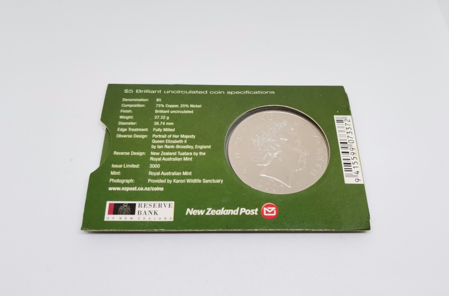 2007 YENİ ZELANDA HATIRA 5 DOLAR