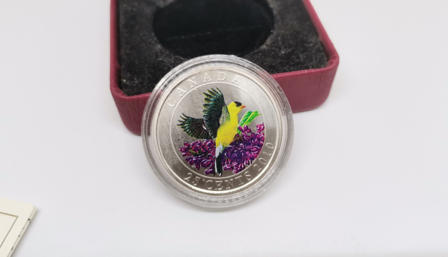 GÜMÜŞ KAPLAMA ÇİL KONDİSYONDA HATIRA KANADA 5 CENT