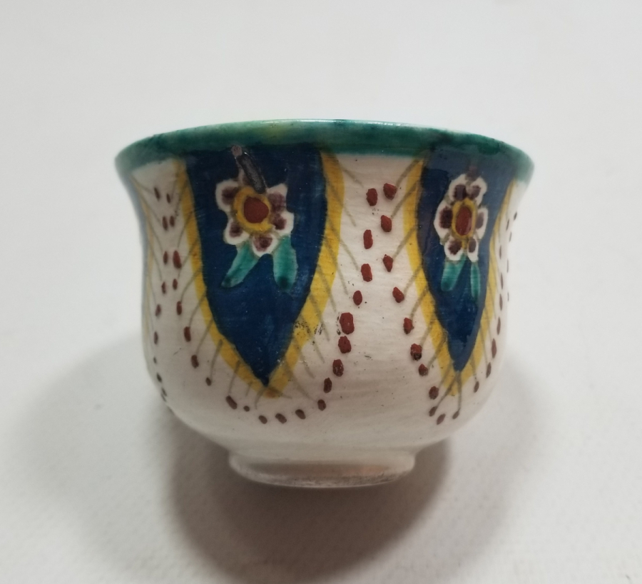 OSMANLI DÖNEMİ EL BOYAMA NADİR KÜTAHYA ZARF FİNCANI