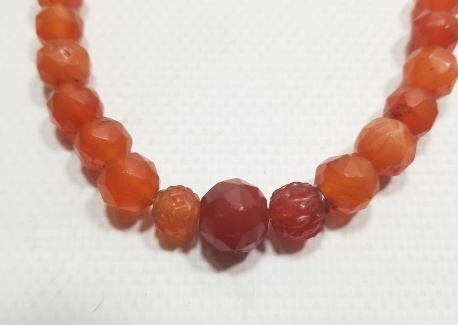 OSMANLI DÖNEMİ FASETA KESİMLİ NADİR AKİK GERDANLIK