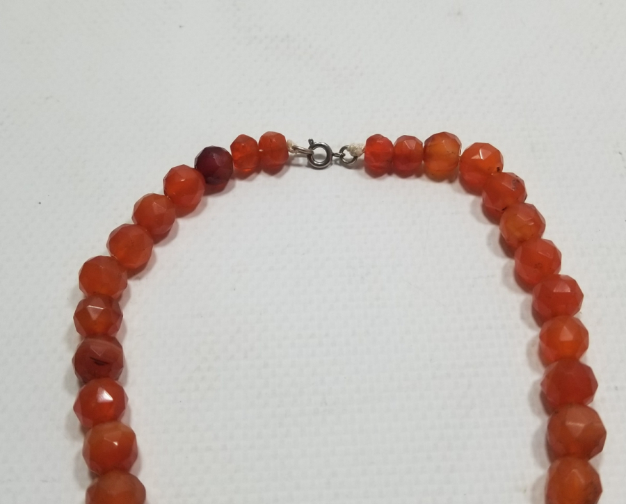 OSMANLI DÖNEMİ FASETA KESİMLİ NADİR AKİK GERDANLIK