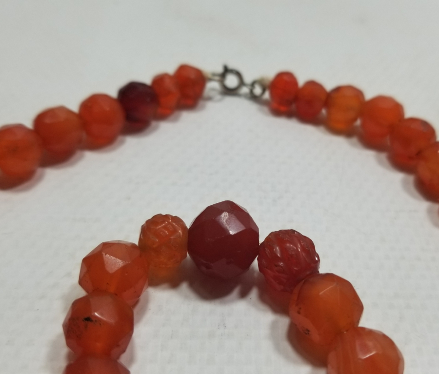 OSMANLI DÖNEMİ FASETA KESİMLİ NADİR AKİK GERDANLIK