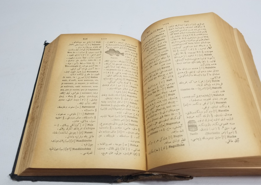 OSMANLI DÖNEMİ NADİR BOYDA FRANSIZCA TÜRKÇE SÖZLÜK