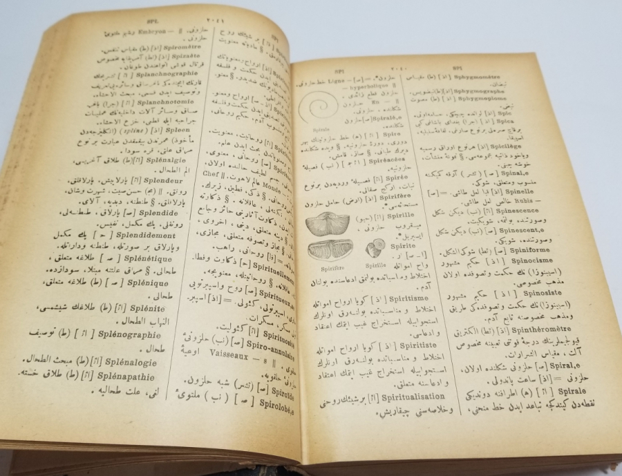 OSMANLI DÖNEMİ NADİR BOYDA FRANSIZCA TÜRKÇE SÖZLÜK