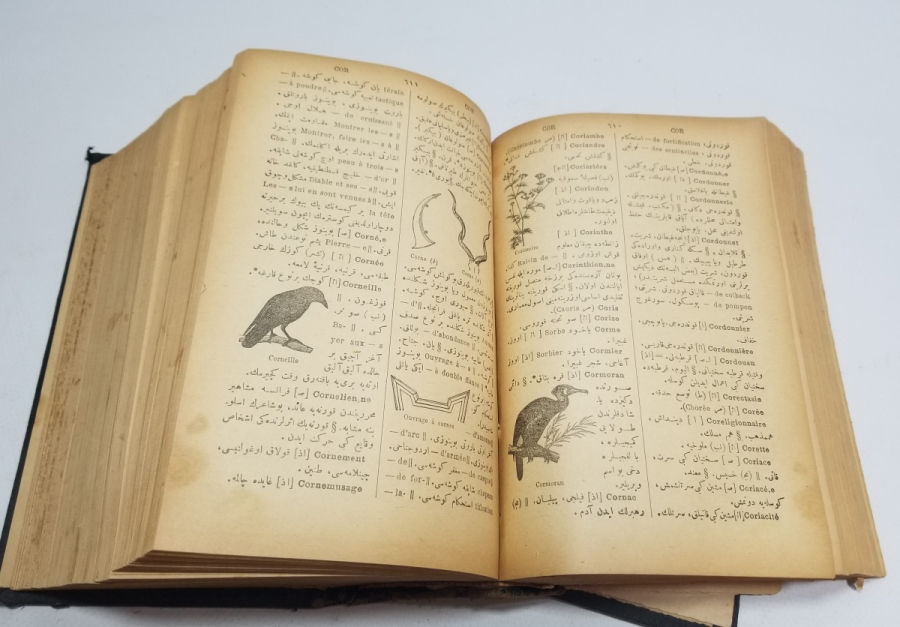 OSMANLI DÖNEMİ NADİR BOYDA FRANSIZCA TÜRKÇE SÖZLÜK