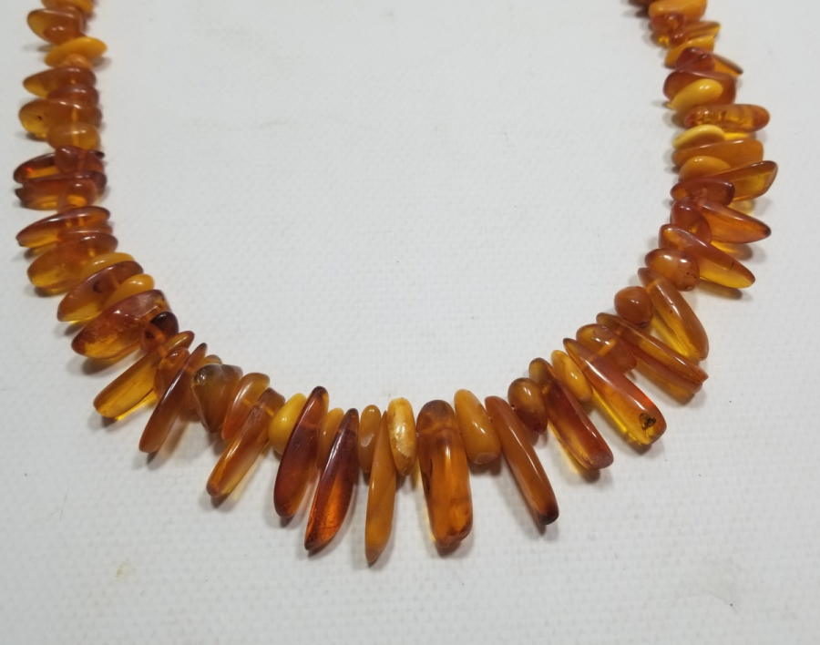 ÖZEL YAPIM DAMLA KEHRİBAR GERDANLIK