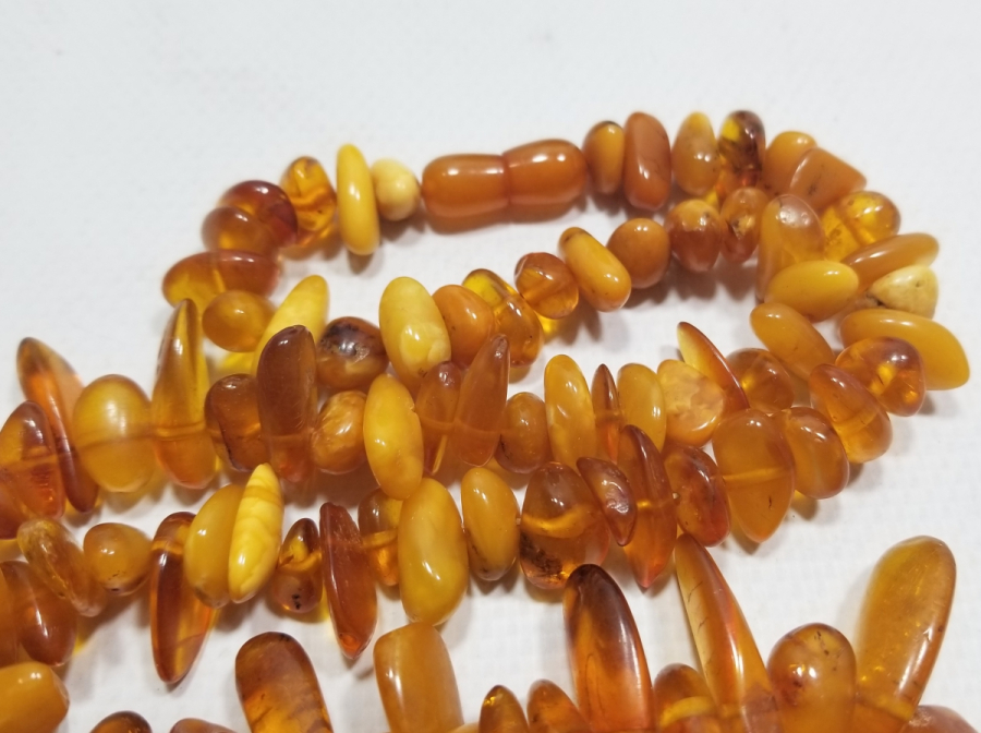 ÖZEL YAPIM DAMLA KEHRİBAR GERDANLIK