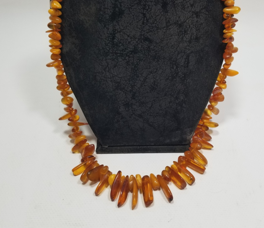 ÖZEL YAPIM DAMLA KEHRİBAR GERDANLIK