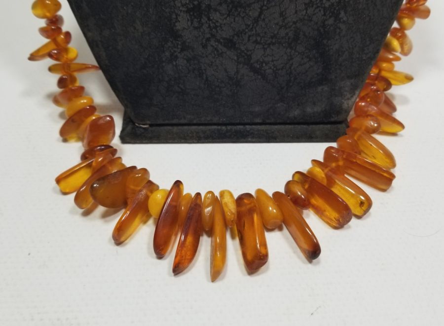 ÖZEL YAPIM DAMLA KEHRİBAR GERDANLIK