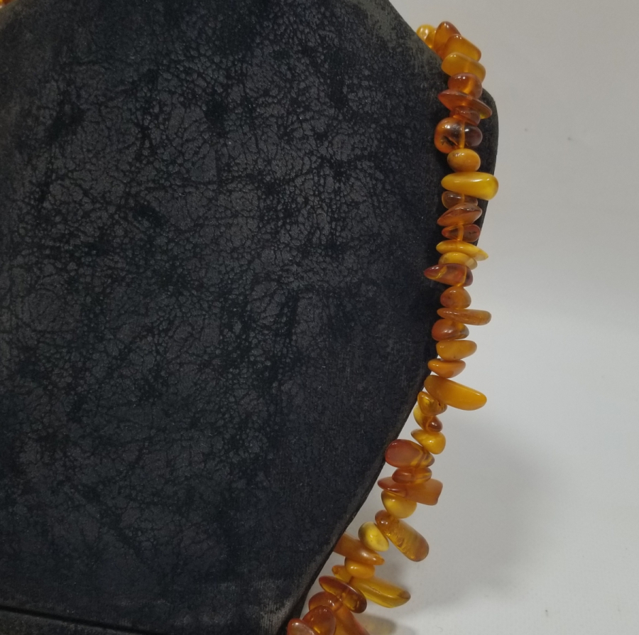 ÖZEL YAPIM DAMLA KEHRİBAR GERDANLIK