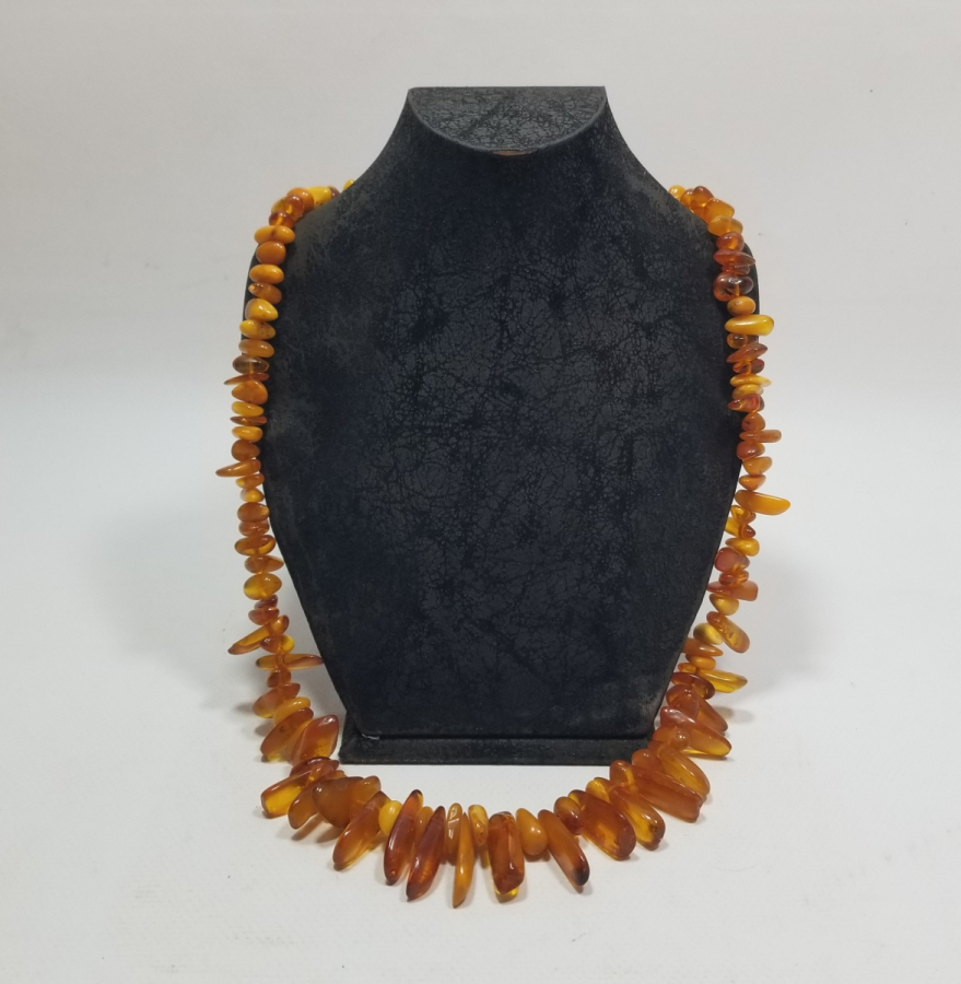 ÖZEL YAPIM DAMLA KEHRİBAR GERDANLIK