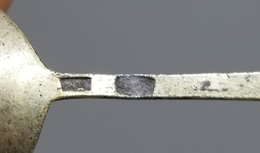 ORAK ÇEKİÇ DAMGALI ANTİKA RUS GÜMÜŞ HAYVAR KAŞIĞI