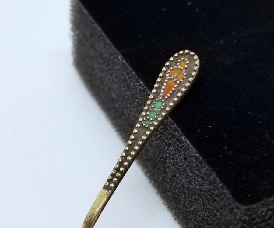 ORAK ÇEKİÇ DAMGALI ANTİKA RUS GÜMÜŞ HAYVAR KAŞIĞI