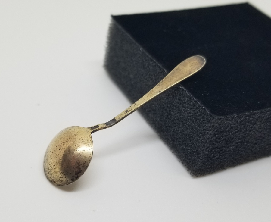 ORAK ÇEKİÇ DAMGALI ANTİKA RUS GÜMÜŞ HAYVAR KAŞIĞI