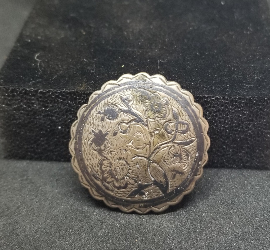 OSMANLI DÖNEMİ VAN DAMGALI NADİR GÜMÜŞ DÜĞME