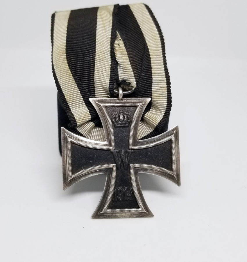 ORİJİNAL KURDELASI İLE 1.DÜNYA SAVAŞI DÖNEMİ 2. DERECE DEMİR HAÇ NİŞANI