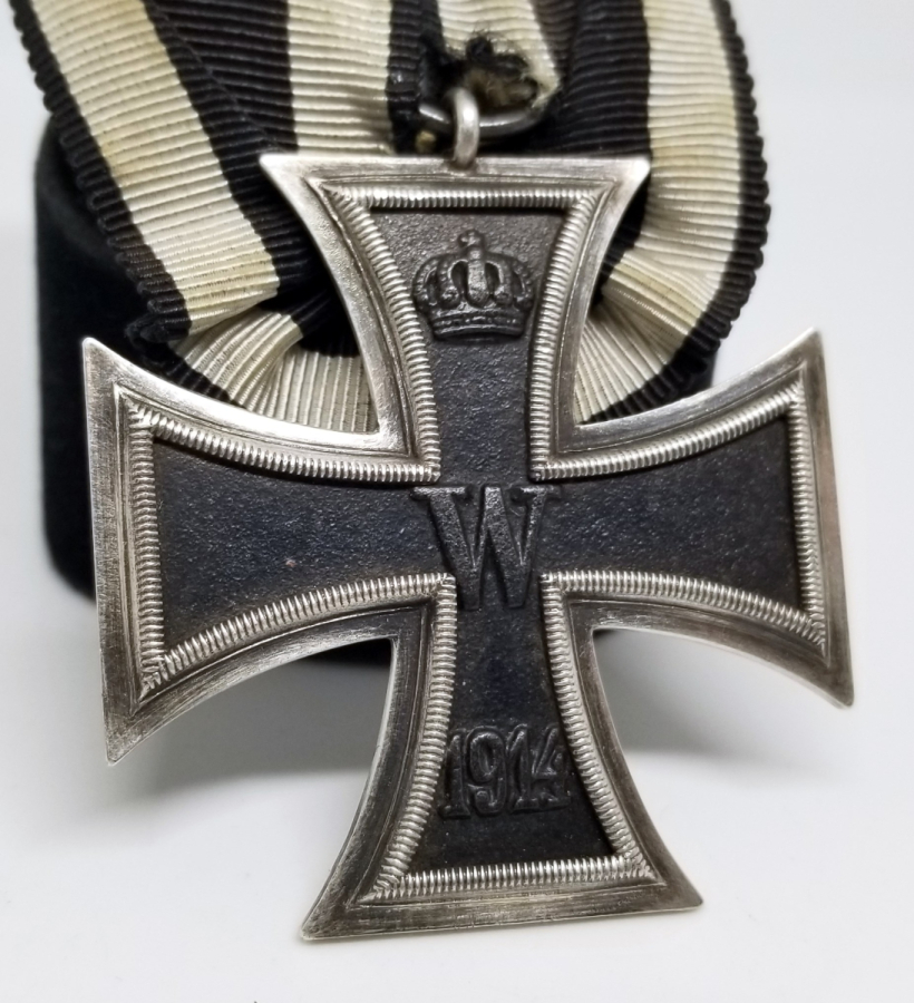 ORİJİNAL KURDELASI İLE 1.DÜNYA SAVAŞI DÖNEMİ 2. DERECE DEMİR HAÇ NİŞANI