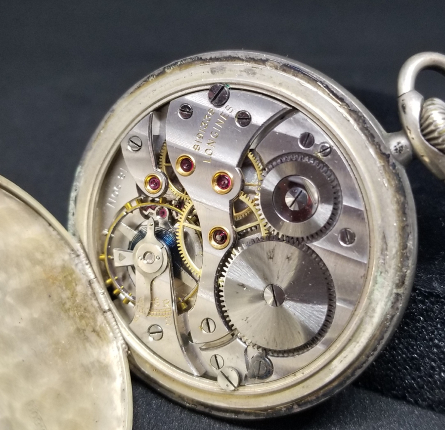 GÜMÜŞ KASA ANTİKA LONGINES CEP SAATİ