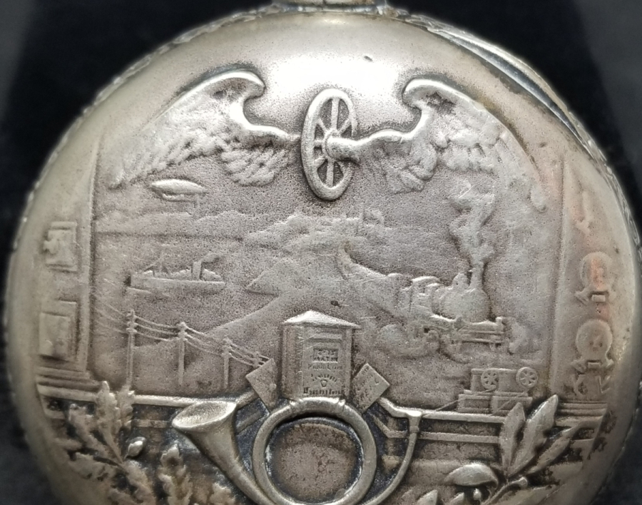 OSMANLI DÖNEMİ GÜMÜŞ KASA 8 GÜNLÜK NADİR TİPTE KURMALI CEP SAATİ