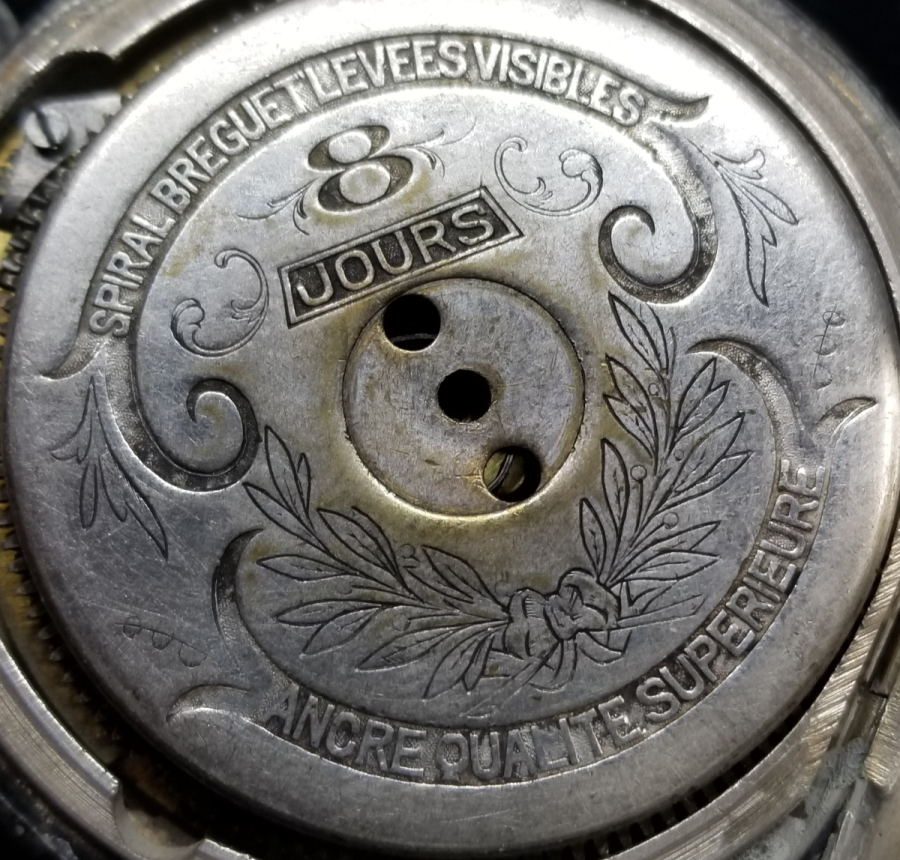 OSMANLI DÖNEMİ GÜMÜŞ KASA 8 GÜNLÜK NADİR TİPTE KURMALI CEP SAATİ