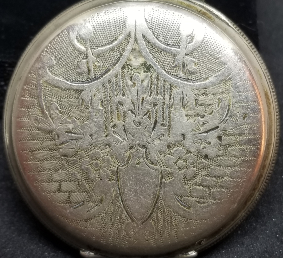 GÜMÜŞ KASA ANTİKA KURMALI CEP SAATİ