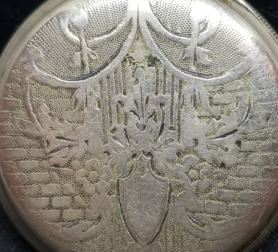 GÜMÜŞ KASA ANTİKA KURMALI CEP SAATİ