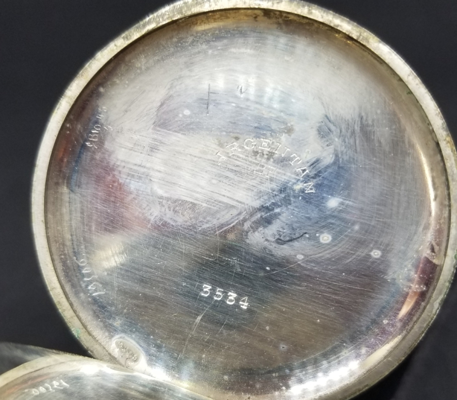 GÜMÜŞ KASA ANTİKA KURMALI CEP SAATİ