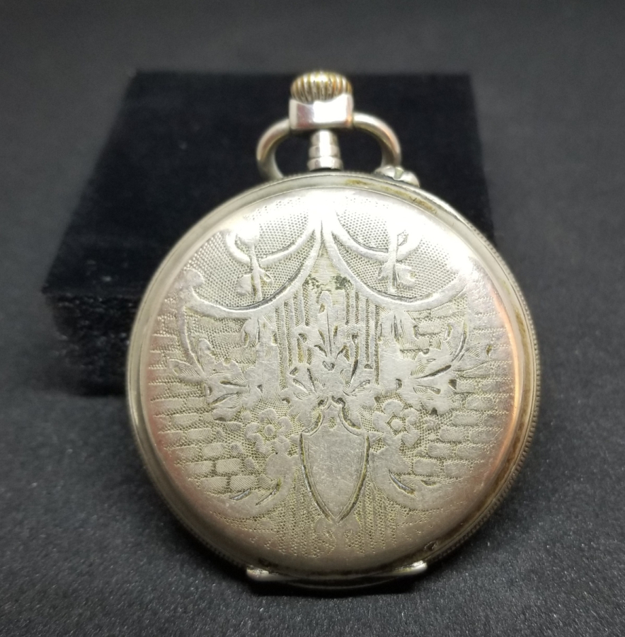 GÜMÜŞ KASA ANTİKA KURMALI CEP SAATİ