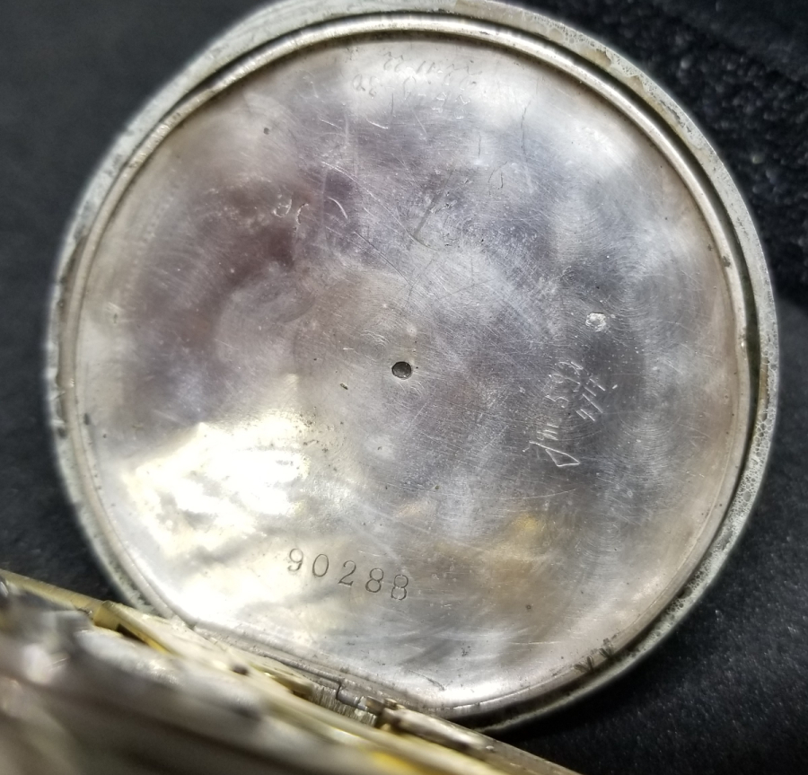 OSMANLI DÖNEMİ GÜMÜŞ KASA VE KADRANI ALTIN DAMLALI KURMALI CEP SAATİ