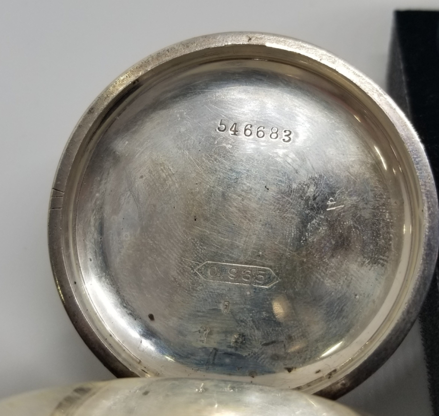 NADİR FORMDA GÜMÜŞ KASA İNGİLİZ YAPIMI KURMALI CEP SAATİ