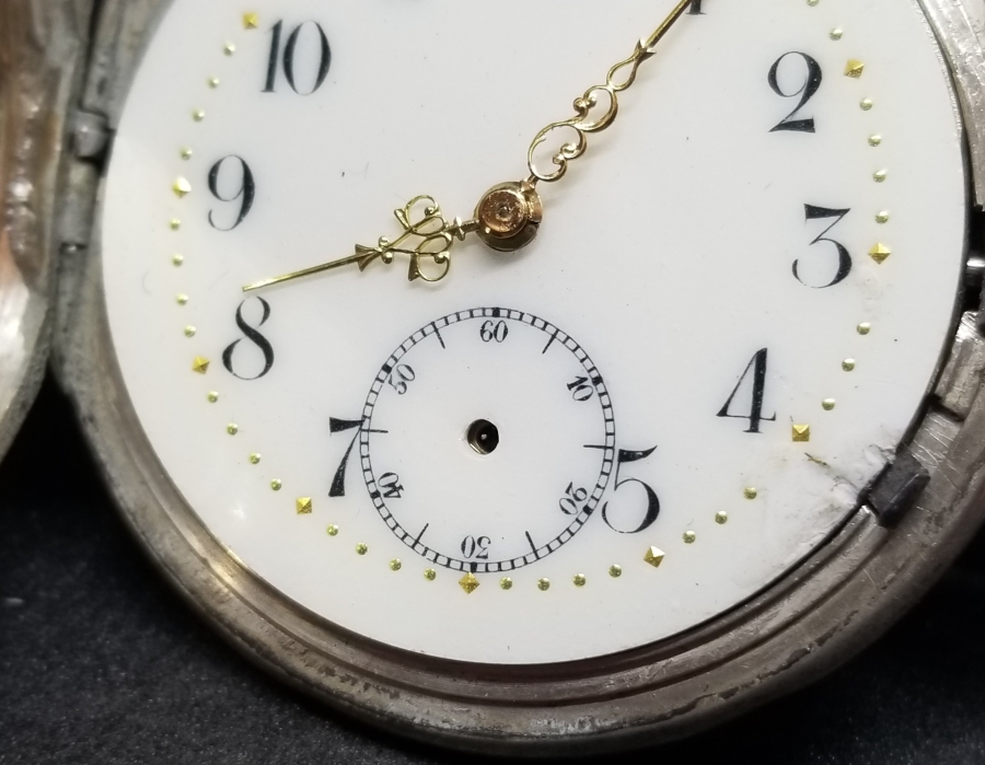 İNGİLİZLERİN OSMANLI PAZARI İÇİN YAPTIĞI GÜMÜŞ KASA KURMALI CEP SAATİ