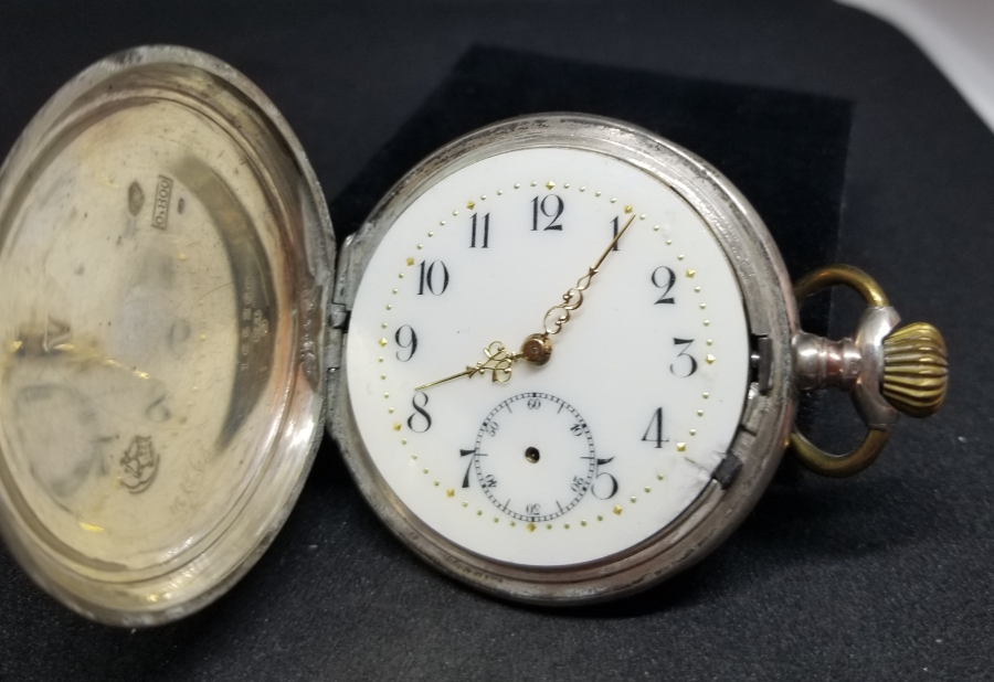 İNGİLİZLERİN OSMANLI PAZARI İÇİN YAPTIĞI GÜMÜŞ KASA KURMALI CEP SAATİ