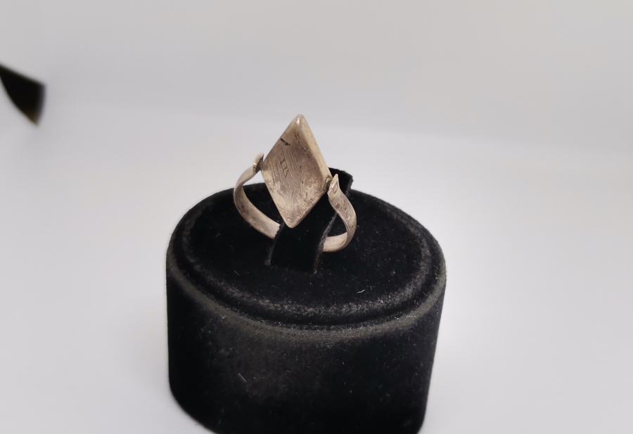 ÜZERİ EBCED HESAPLI ÖZEL YAPIM ANTİKA GÜMÜŞ TILSIM YÜZÜK